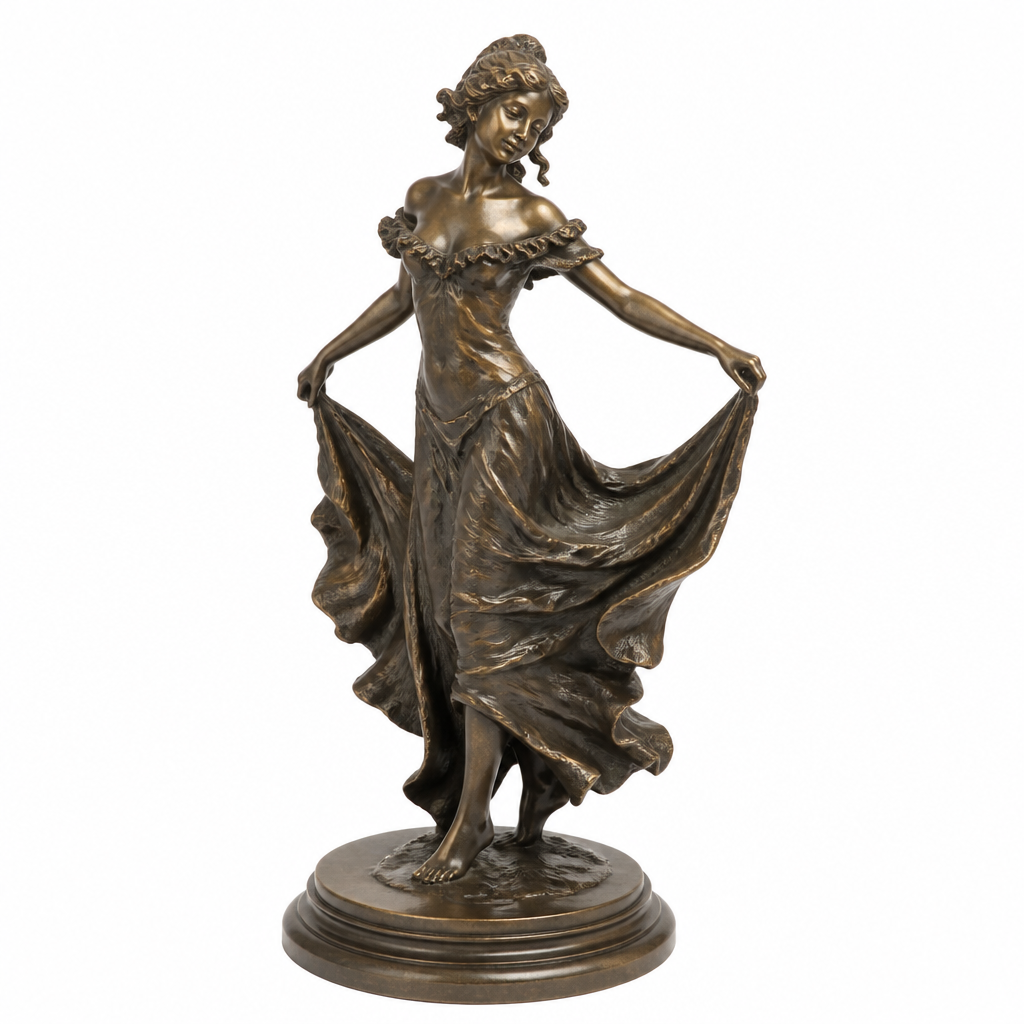 Vintage Bronz Deniz Kabuğu Biblo