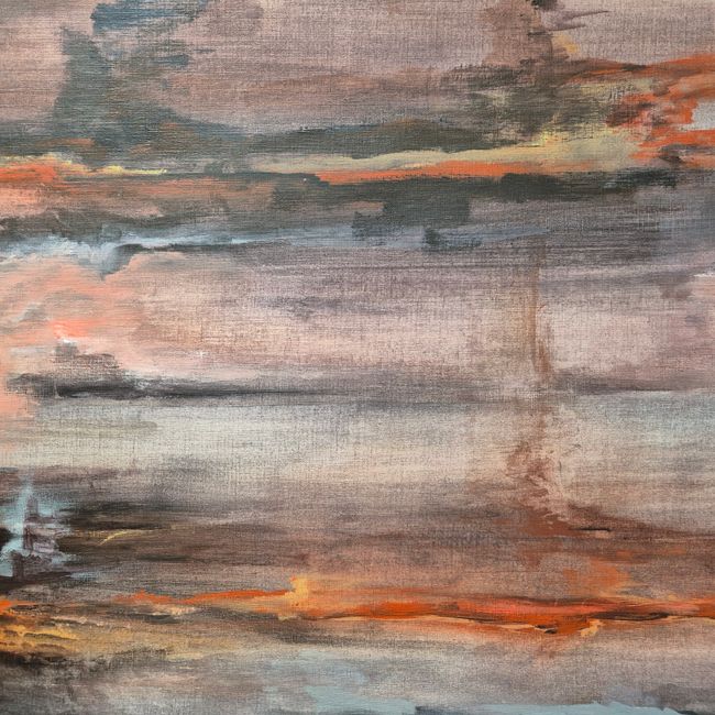 Soyut Natürmort Tablo — Pastel Tonlarda