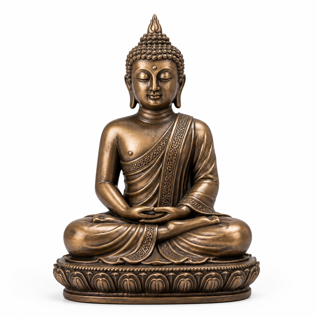 Zarif Bronz Buda Biblo