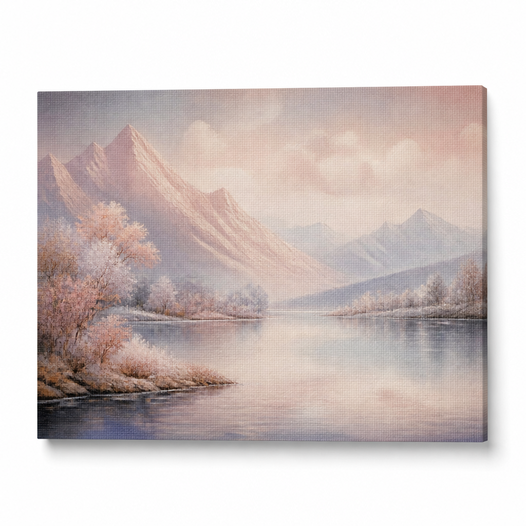 Dekoratif Deniz Manzarası Tablo — Pastel Tonlarda
