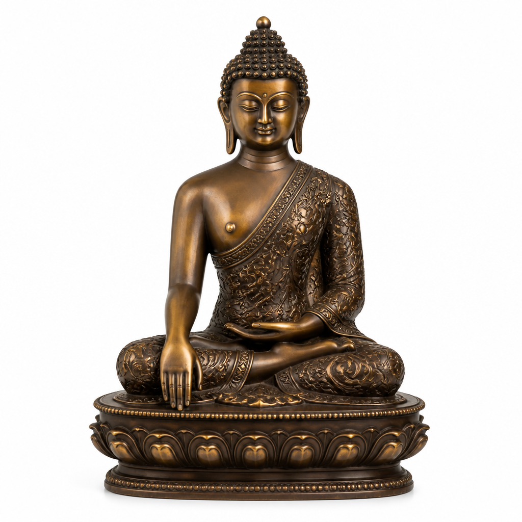 Zarif Bronz Buda Biblo