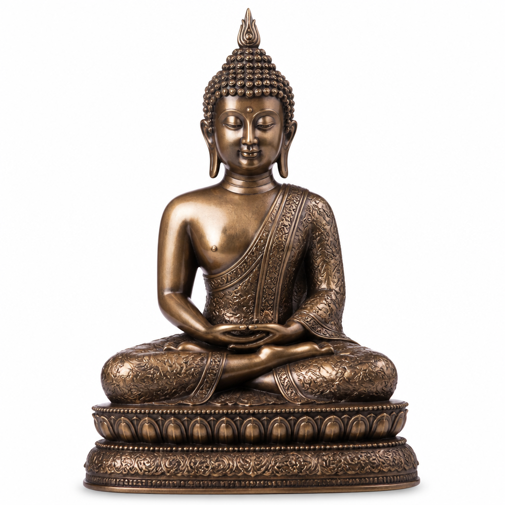 Zarif Bronz Buda Biblo