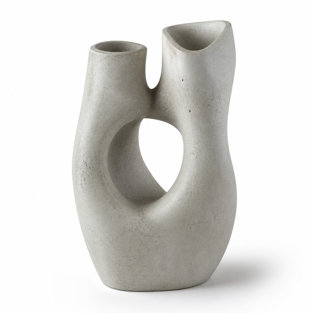 Modern Beton Organik Form Heykel
