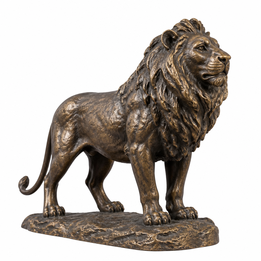 Rustik Bronz Aslan Biblo