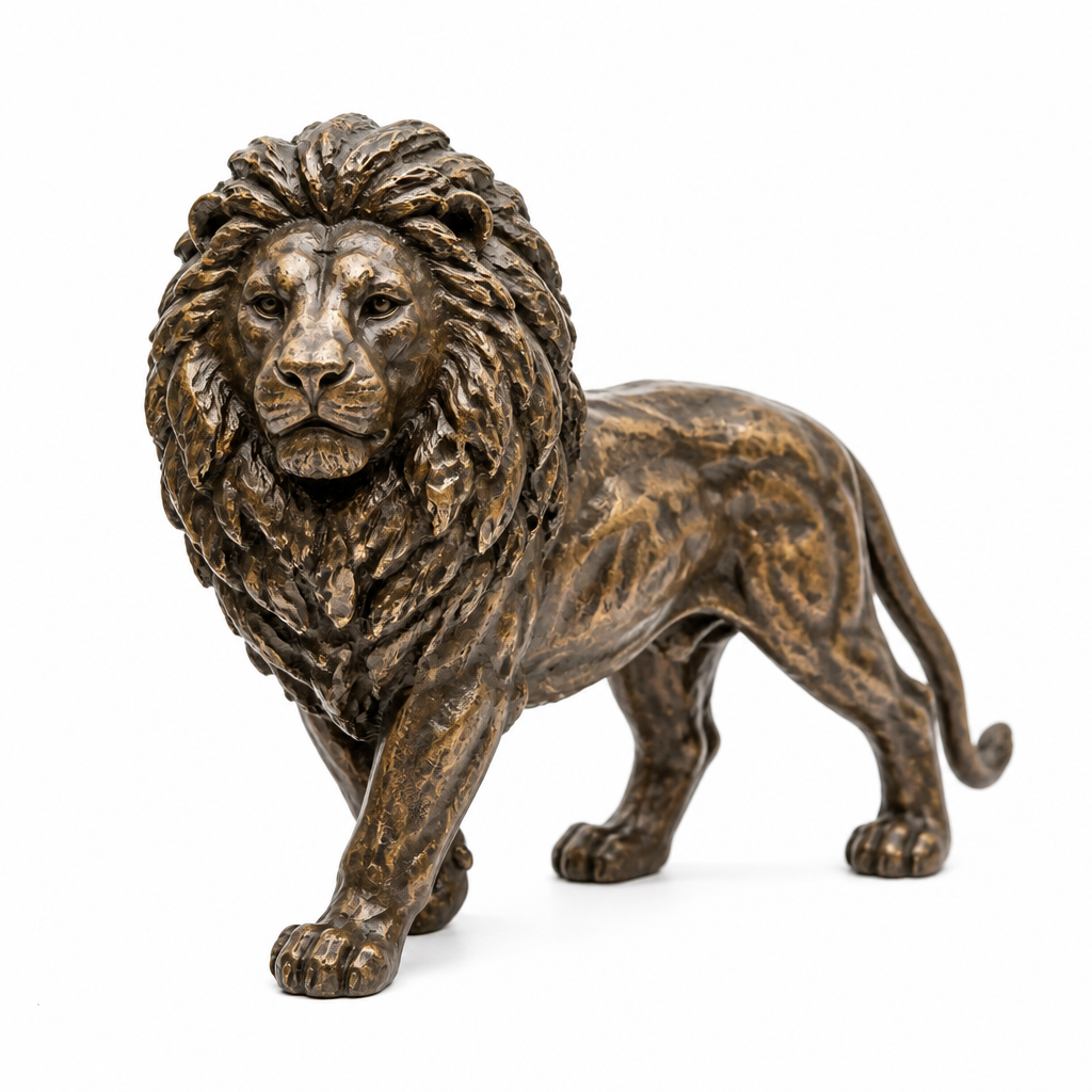 Rustik Bronz Aslan Biblo