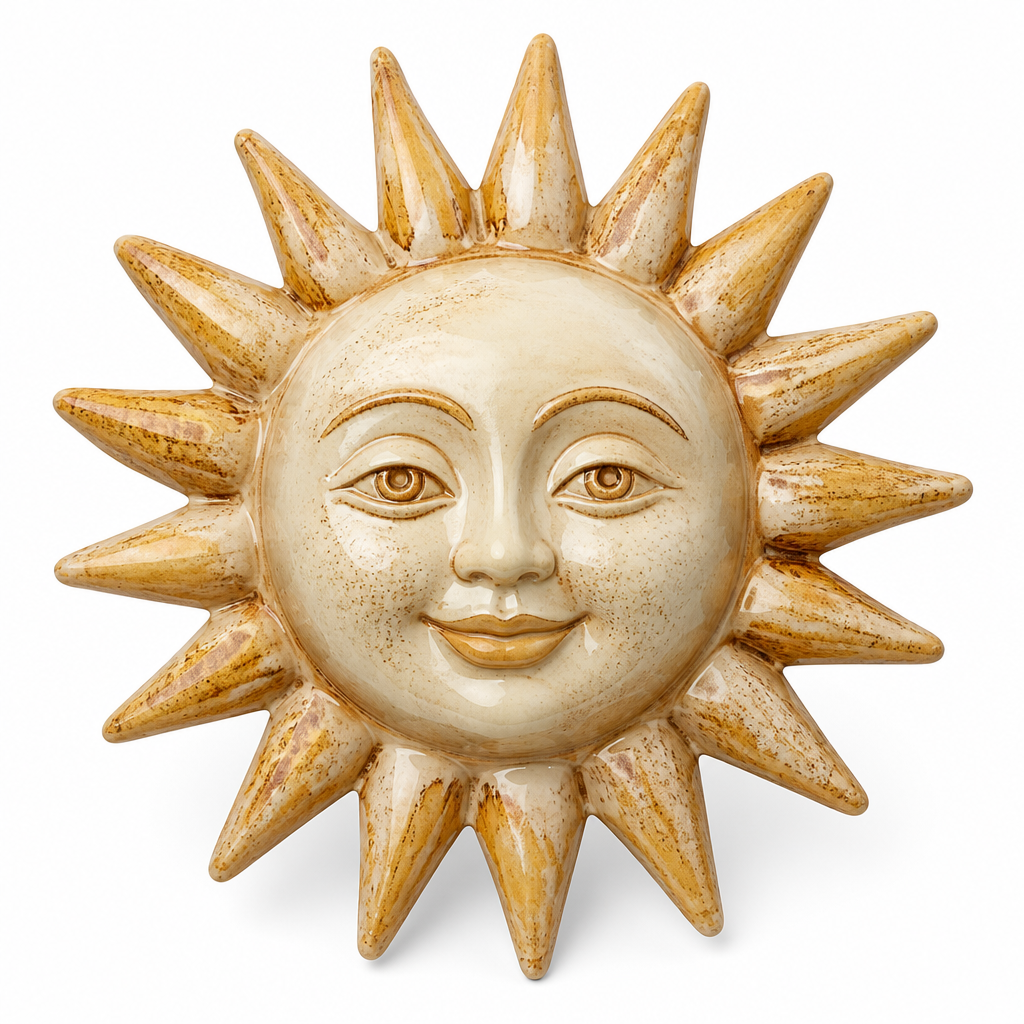 Vintage Seramik Güneş Biblo